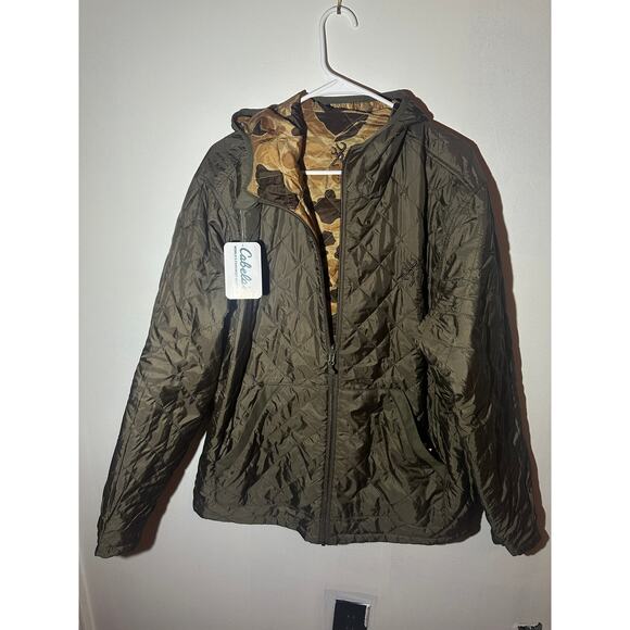 Men’s Reversible Camo Jacket Quilted Puffer Hunting Outdoor Coat NWT - Picture 6 of 7